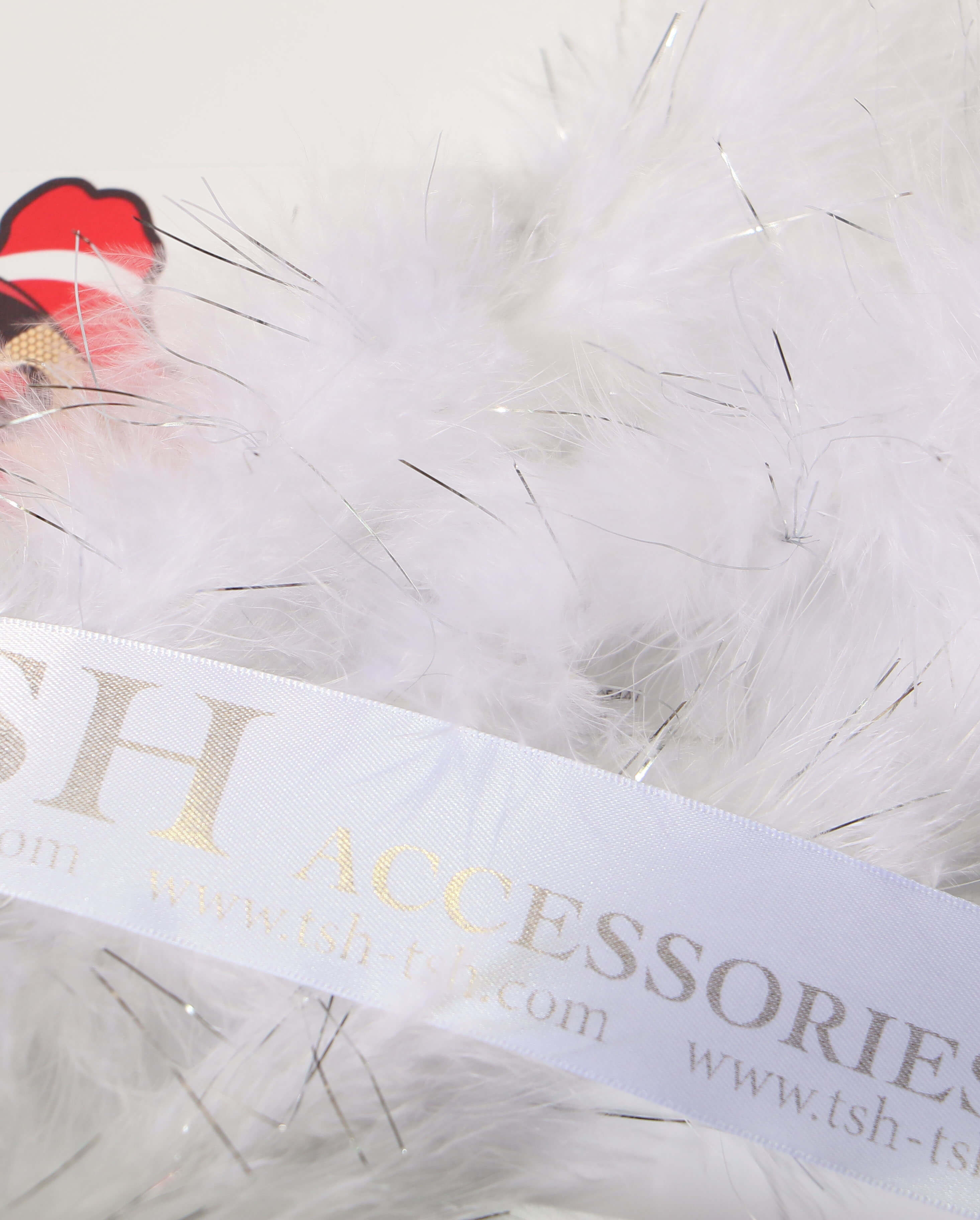 ขนมิ้งมีดิ้น ขนาดยาว 2 เมตร สีขาว