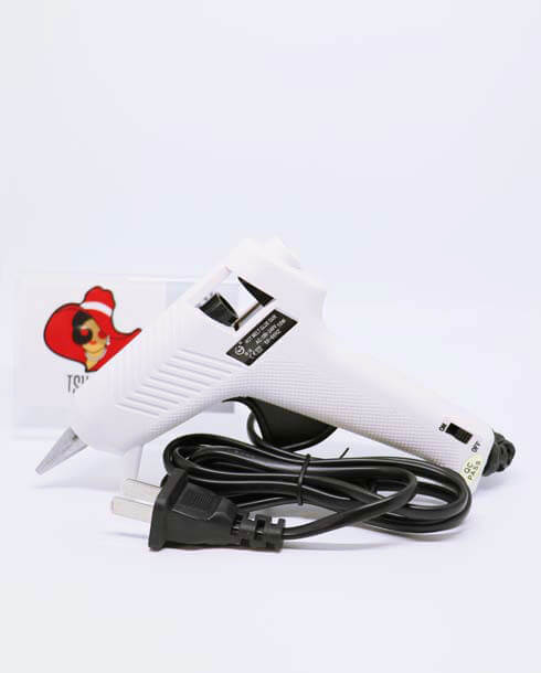 Hot Melt Glue Gun with Switch, Small Size 15 watts (GJ-103) White Color