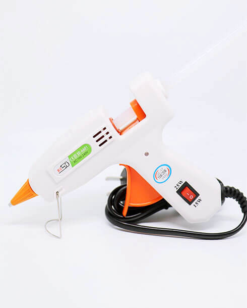 Hot Melt Glue Gun with Switch, Small Size 15/25 watts (A601) White Color