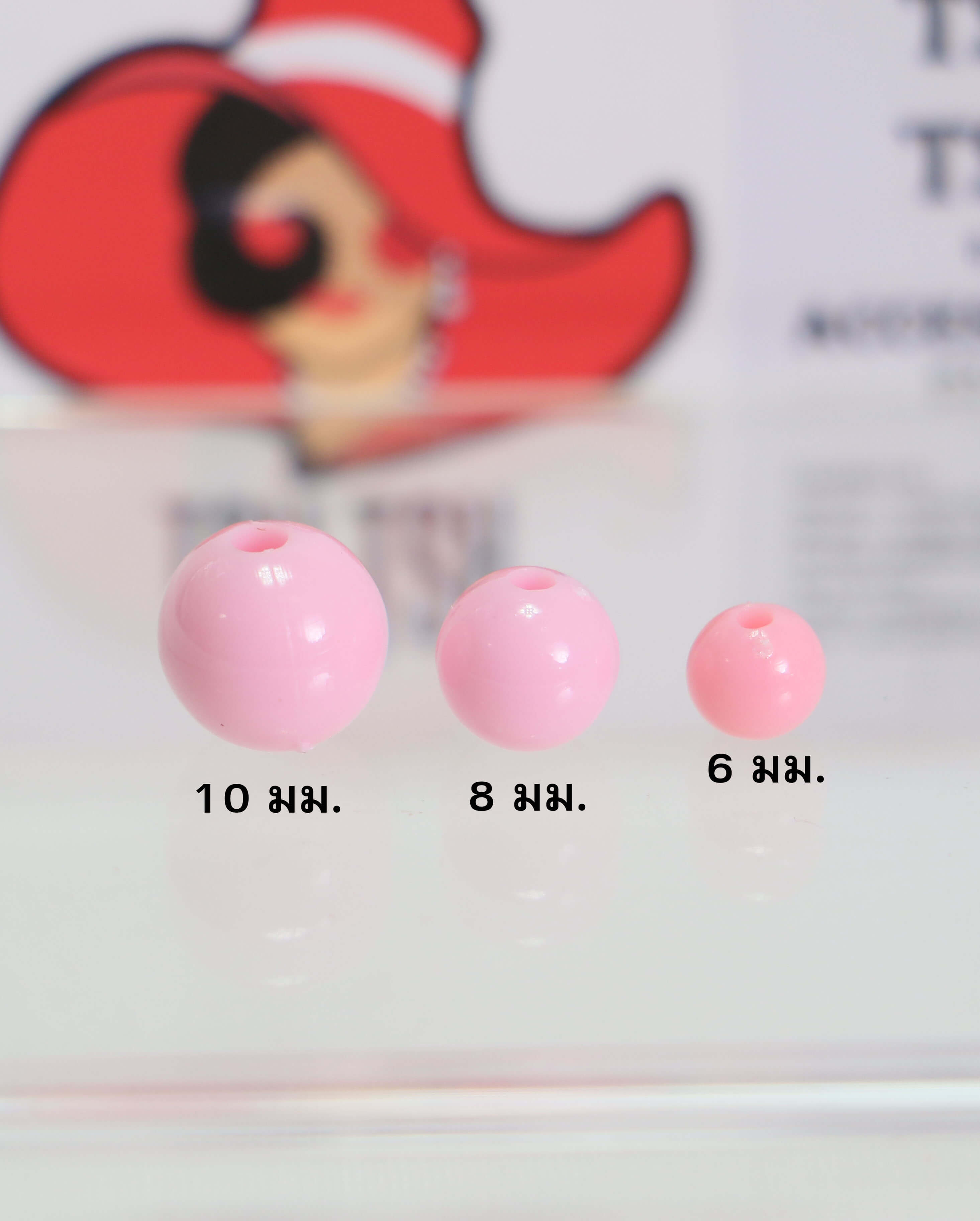 10 mm. Pastel Round Beads Mixed Color