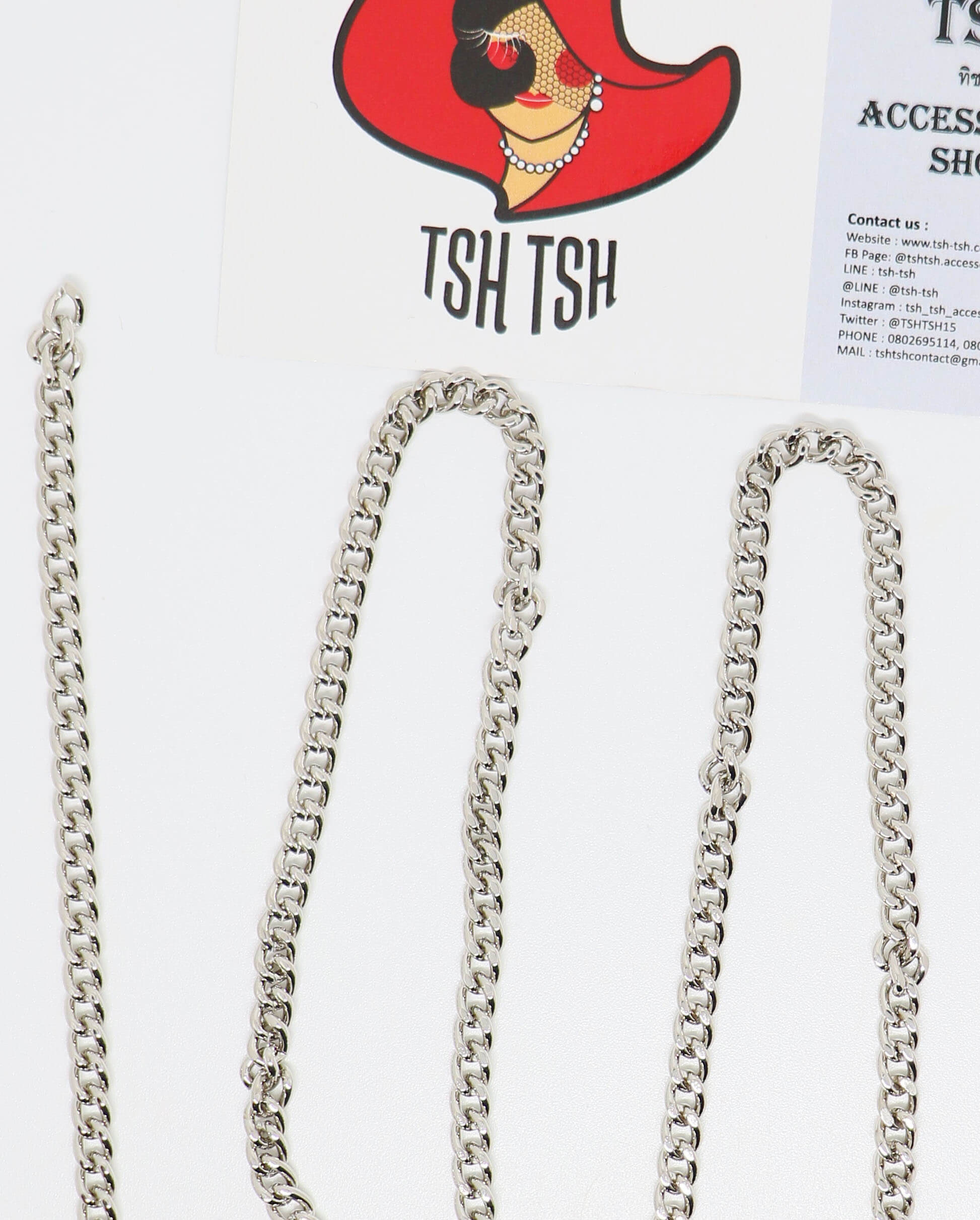 โซ่ 4  มิลลิเมตร สีเงิน