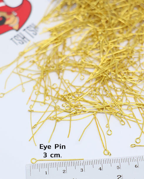 3 cm. Eye Pin Gold Color