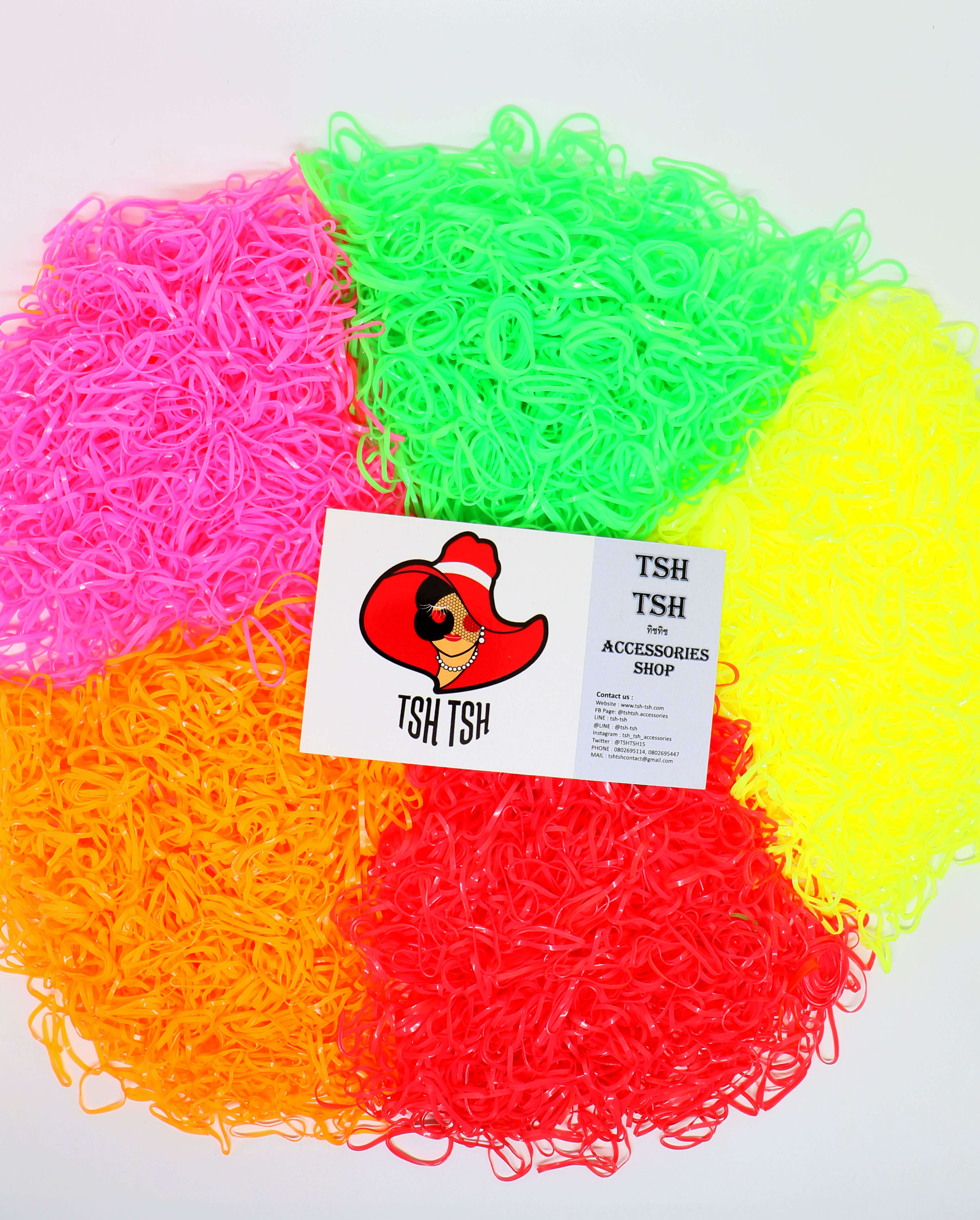 ยางมันเกรด A ขนาดเล็ก คละสีสะท้อนแสง