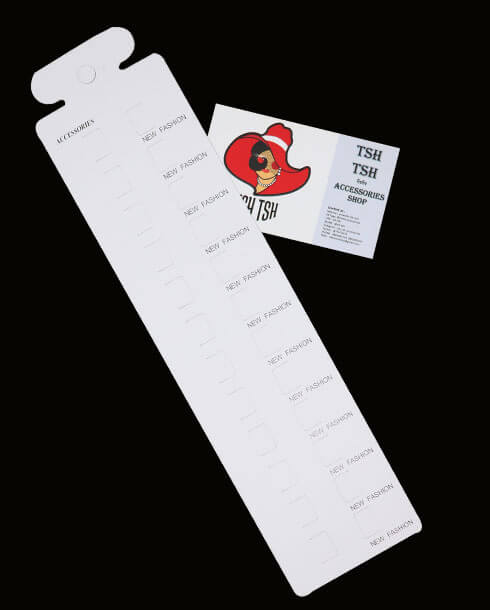 แผงกิ๊บ 12 ช่อง สีขาว