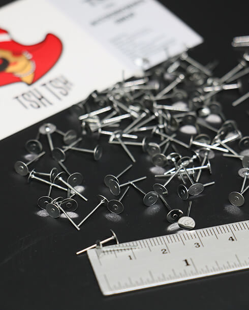 ขาเสียบต่างหูแบบแป้นแบน