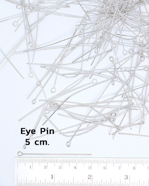 5 cm. Eye Pin Silver Color