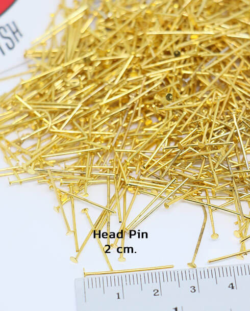 2 cm. Head Pin Gold Color