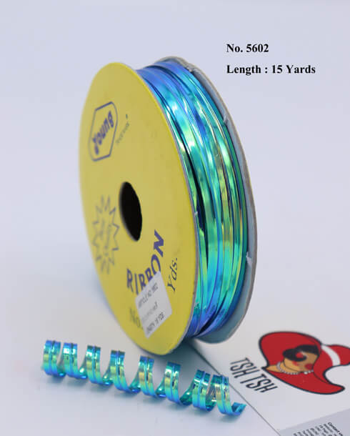 Iridescent Metallic Twisted Wire 15 Yards Blue Color