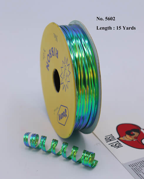 Iridescent Metallic Twisted Wire 15 Yards Green Color