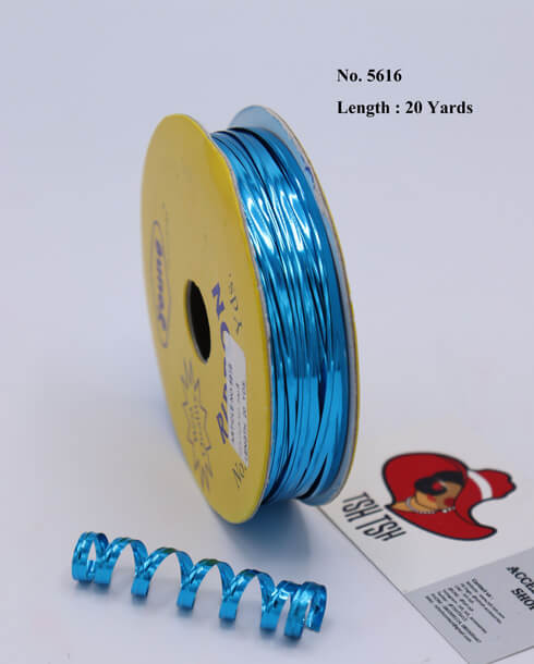 Metallic Twisted Wire 20 Yards Blue Color