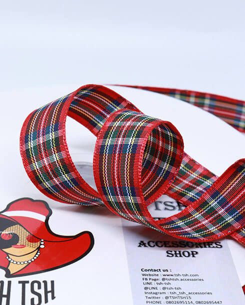 ริบบิ้นผ้าลายสก็อต, ลายตารางหมากรุก, แฟชั่น, เครื่องประดับ, โบว์, ผูกกล่องของขวัญ, ผูกช่อดอกไม้, ผูกกระเช้า, โบว์พยาบาล, โบว์นักเรียน, ตกแต่ง, เสื้อผ้า, งานฝีมือ, ประดิษฐ์,