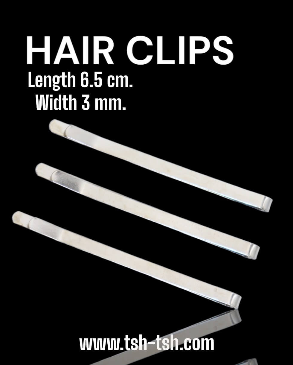 กิ๊บเสียบตรง 6.5 ซม. สีเงิน