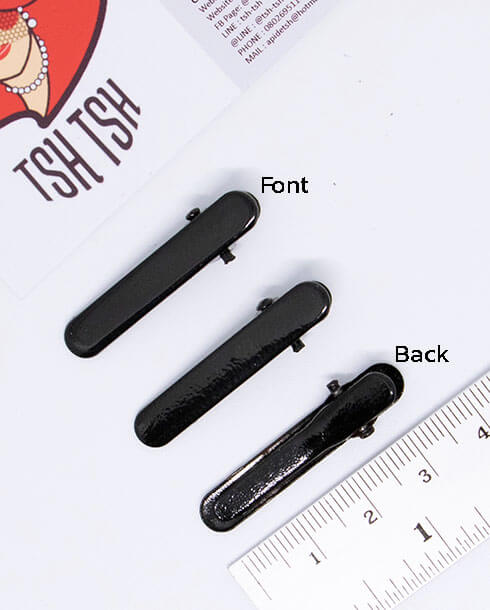 ปากเป็ดแค็ปซูล 3.5 ซม. สีดำ